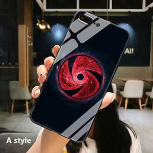 Sharingan Hd The Blowout Glass Silicone IPhone Case (Other styles and other mobile phone models can be customized)