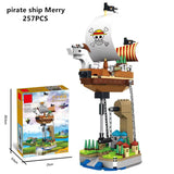 Thousand Sunny/Going Merry fun Air Pirate ship bricks/metal assembly toy