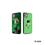 Luffy/Zoro/Ace 3D variation Apple silicone crash-resistant phone case(Suitable for various iPhone models，When buying please Notes your iPhone model)