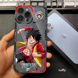 Luffy/Zoro/Ace Apple silicone crash-resistant phone case(Suitable for various iPhone models，When buying please Notes your iPhone model)