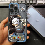 Luffy/Zoro/Ace Apple silicone crash-resistant phone case(Suitable for various iPhone models，When buying please Notes your iPhone model)