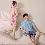 Stitch lovely cartoon men and women lovers pajamas