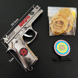 Sharingan metal six combo collapsible as a key chain rubber band gun