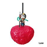 Luffy/Law/Ace Devil fruit shape cup figure decoration action figure water cup cold drink cup