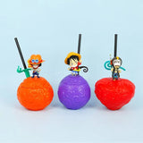 Luffy/Law/Ace Devil fruit shape cup figure decoration action figure water cup cold drink cup