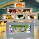 zoro super cool decoration paper curving Three-dimensional night light