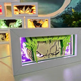 zoro super cool decoration paper curving Three-dimensional night light