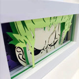 zoro super cool decoration paper curving Three-dimensional night light