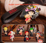 luffy/zoro/shanks/nami RED cool keychain accessory BLIND BOX