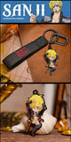 luffy/zoro/shanks/nami RED cool keychain accessory BLIND BOX