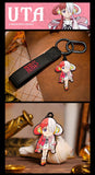 luffy/zoro/shanks/nami RED cool keychain accessory BLIND BOX