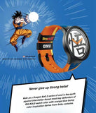 Son Goku Men and women's all-purpose quartz watch, quartz movement, 30M waterproof, 34MM color dial, PC case, silicone strap, Swiss watch