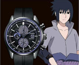 Uchiha Sasuke Mens Watches Analog Quartz Sports Unisex Watch 100M Waterproof Watches for Men Women Nurse Medical Professionals-Military Time with Second Hand Glowing Easy to Read Dial Wrist Watch