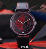 Sasuke/Kakashi/Itachi Men and women's all-purpose quartz watch, quartz movement, 30M waterproof, 40MM alloy dial, PC case, leather strap, lightweight quartz watch