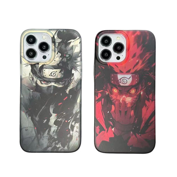 kakashi/uzimaki Apple exquisite Trend Silicone Anti-collision phone case electrosilvering All-inclusives abrazine