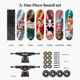 Luffy/Zoro Skateboard Professional Skateboard Exquisite pattern skateboard (size: 80CM×20CM)