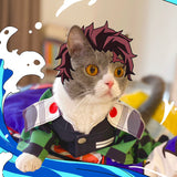 Kamado Tanjirou/Agatsuma Zenitsu COS Pet COS photo props supplies cat clothes universal feather woven bathrobe