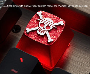 Luffy/Zoro role logo metal keyboard cap