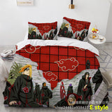 Sharingan Comfortable Home Textile Polyester Bedding 3 Sets（Complimentary bed hanging cloth）