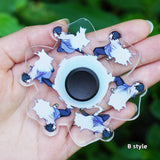 Sasuke/Jiraiya dynamic animation decompression toy（Sharingan finger gyro）