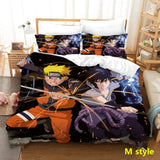 Sharingan Comfortable Home Textile Polyester Bedding 3 Sets（Complimentary bed hanging cloth）