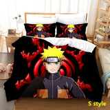 Sharingan Comfortable Home Textile Polyester Bedding 3 Sets（Complimentary bed hanging cloth）