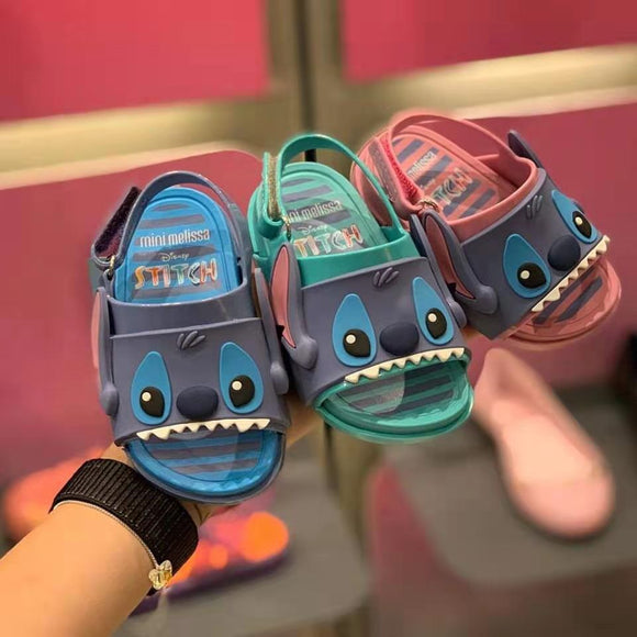 Stitch lovely cartoon neutral velcro non-slip children's beach sandals