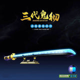 Roronoa Zoro Yamato katana luminous blu-ray weapons 803PCS building block(Can be connected to products)