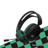 Kamado Tanjirou/Kamado Nezuko Head-mounted gaming headset（With microphone, can be used to play games, watch movies and listen to music）