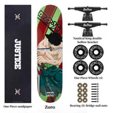 Luffy/Zoro Skateboard Professional Skateboard Exquisite pattern skateboard (size: 80CM×20CM)