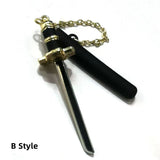 Zoro Knife Necklace with Knife sheath Metal Alloy Detachable Express Knife (Knife size 6CM)