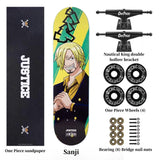 Luffy/Zoro Skateboard Professional Skateboard Exquisite pattern skateboard (size: 80CM×20CM)