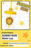 Sunny Kun Glass/Coaster Fashion trend cup (Send couples, send friends, send loved ones)