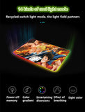 Uchiha Sasuke Super handsome and cool seven color light color change thickened mouse pad LED light keyboard pad Meaning game gradient horse running light