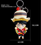 Luffy/Zoro/Nami/Sanji/Law/Sabo cute cartoon character key chain（can be used for bag pendant, key chain, birthday gift）