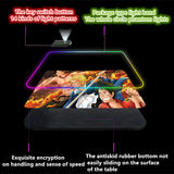 Uchiha Sasuke Super handsome and cool seven color light color change thickened mouse pad LED light keyboard pad Meaning game gradient horse running light