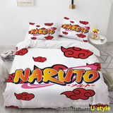 Sharingan Comfortable Home Textile Polyester Bedding 3 Sets（Complimentary bed hanging cloth）