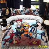 Sharingan Comfortable Home Textile Polyester Bedding 3 Sets（Complimentary bed hanging cloth）