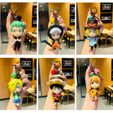 Luffy/Zoro/Nami/Sanji/Law/Sabo cute cartoon character key chain（can be used for bag pendant, key chain, birthday gift）