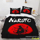 Sharingan Comfortable Home Textile Polyester Bedding 3 Sets（Complimentary bed hanging cloth）