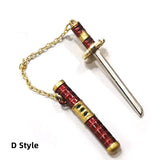 Zoro Knife Necklace with Knife sheath Metal Alloy Detachable Express Knife (Knife size 6CM)