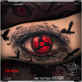 Uchiha Sasuke Cool character tattoo stickers