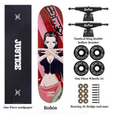 Luffy/Zoro Skateboard Professional Skateboard Exquisite pattern skateboard (size: 80CM×20CM)