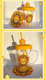 Sunny Kun Glass/Coaster Fashion trend cup (Send couples, send friends, send loved ones)