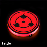 Uchiha Sasuke The Sharingan Car 7 Color Changing Intelligent Sensing Coasters