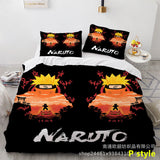 Sharingan Comfortable Home Textile Polyester Bedding 3 Sets（Complimentary bed hanging cloth）