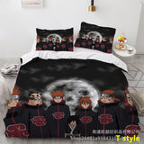 Sharingan Comfortable Home Textile Polyester Bedding 3 Sets（Complimentary bed hanging cloth）