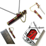 Zoro Knife Necklace with Knife sheath Metal Alloy Detachable Express Knife (Knife size 6CM)