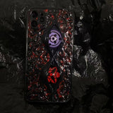 Sasuke Sharingan pure handmade mobile phone case Apple exquisite Trend Silicone Anti-collision phone case