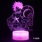 Luffy/Zoro/Nami/Sanji/Chopper Bedside sleep 3D night lamp (table lamp, holiday gift lamp)